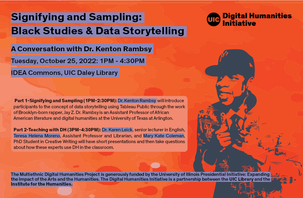 Signifying and Sampling: Black Studies & Data Storytelling Flyer